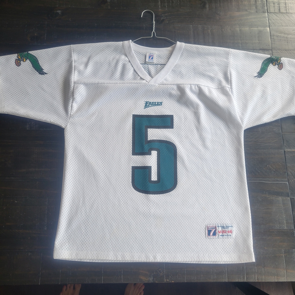 LOGO 7 White and Green Men's Jersey
